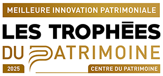 Logo de la Meilleure Innovation patrimoniale, les Trophées du Patrimoine 2025